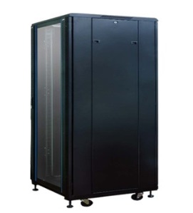 Link 19” Curve Wave Rack 15U, (60 x 60 x 88 cm.) Black