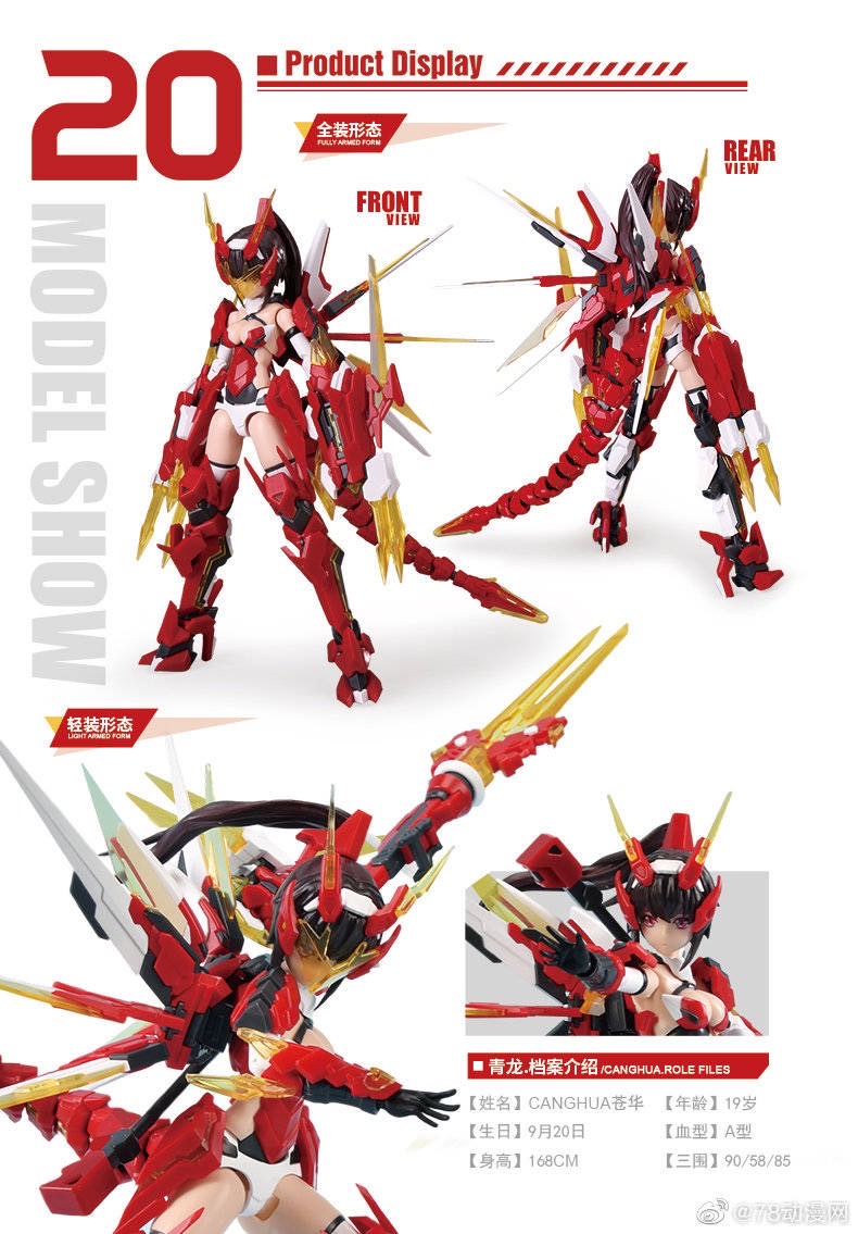 <Preorderปิดรับพรียังไม่ระบุวันปิด >เปิดรับPreorder มัดจำ 400 บาท 1/12 Atk Girl 06 Qinglong x 78