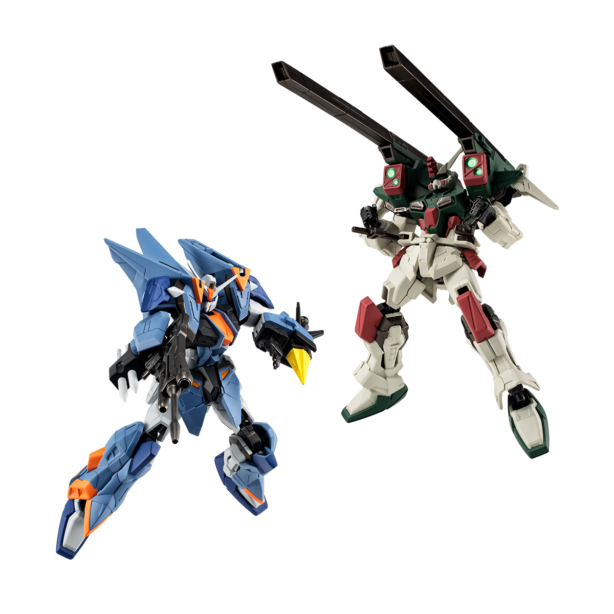 กันดั้ม Bandai Premium Bandai Candy Toy Online Shop Limited Mobile Suit Gundam G Frame FA Special Edition ZGMF-1027M Duel Blitz Gundam & ZGMF-103HD Lightning Buster Gundam
