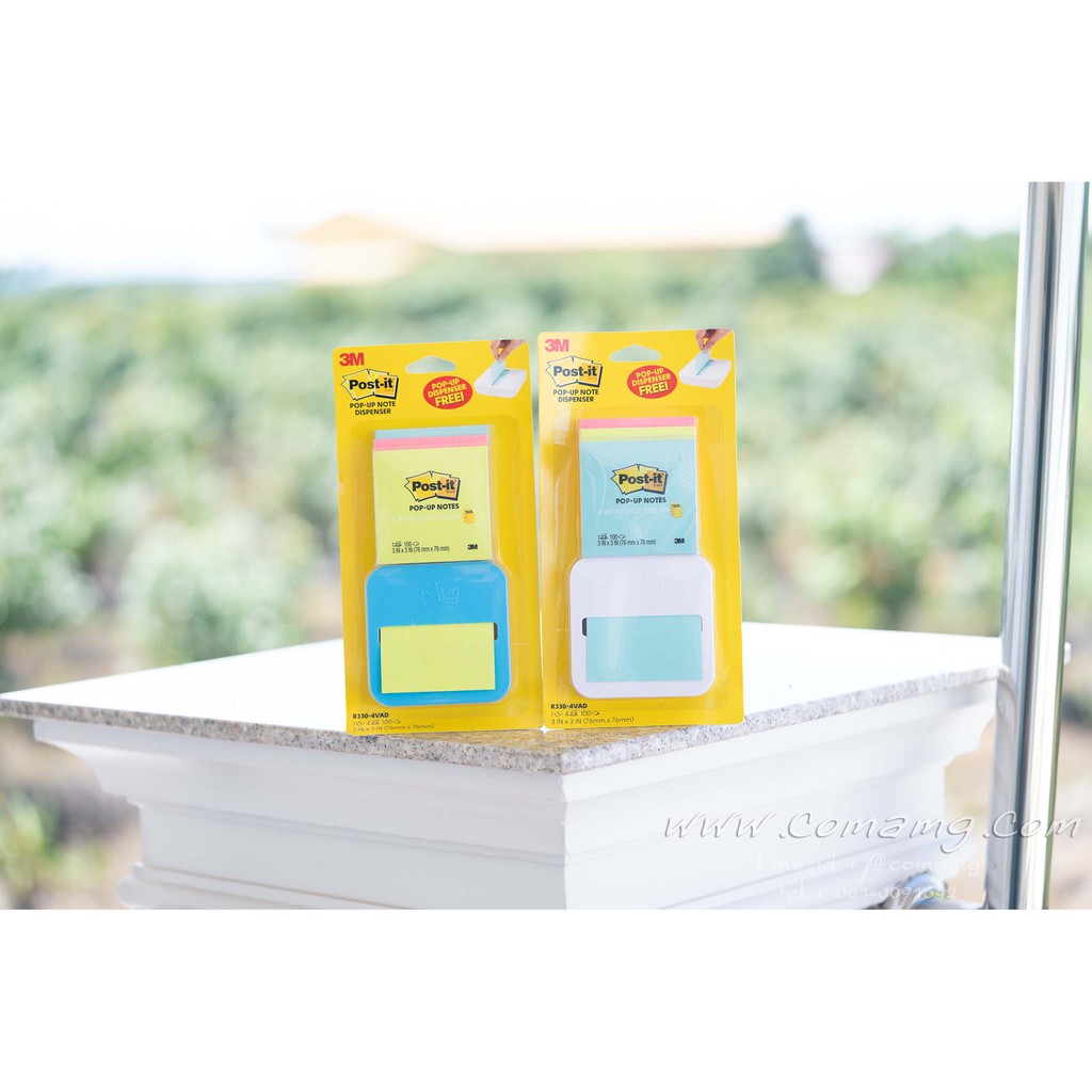 โพสต์อิทโน้ต แท่น Pop-Up สูญญากาศ พร้อมกระดาษโน้ต Post-it
