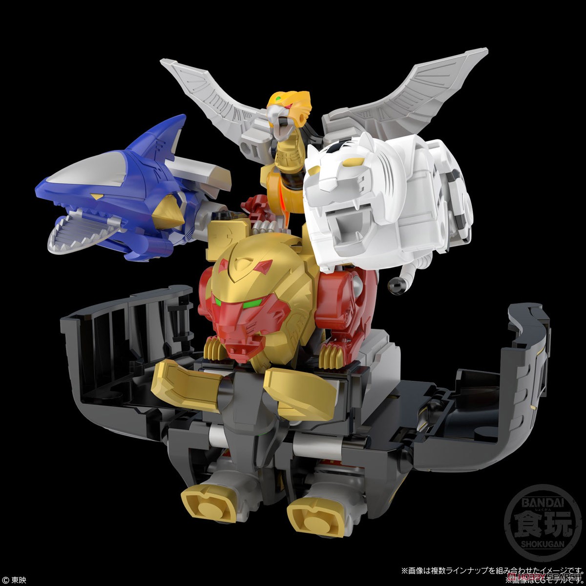 <Preorder-ปิดรบเมือเต็มโคต้า> 🔔เปิดรับPreorder มัดจำ 200 บาท SMP [Shokugan Modeling Project] Hyakujuu Gattai Gaoking (Set of 3) โมเดลประกอบ