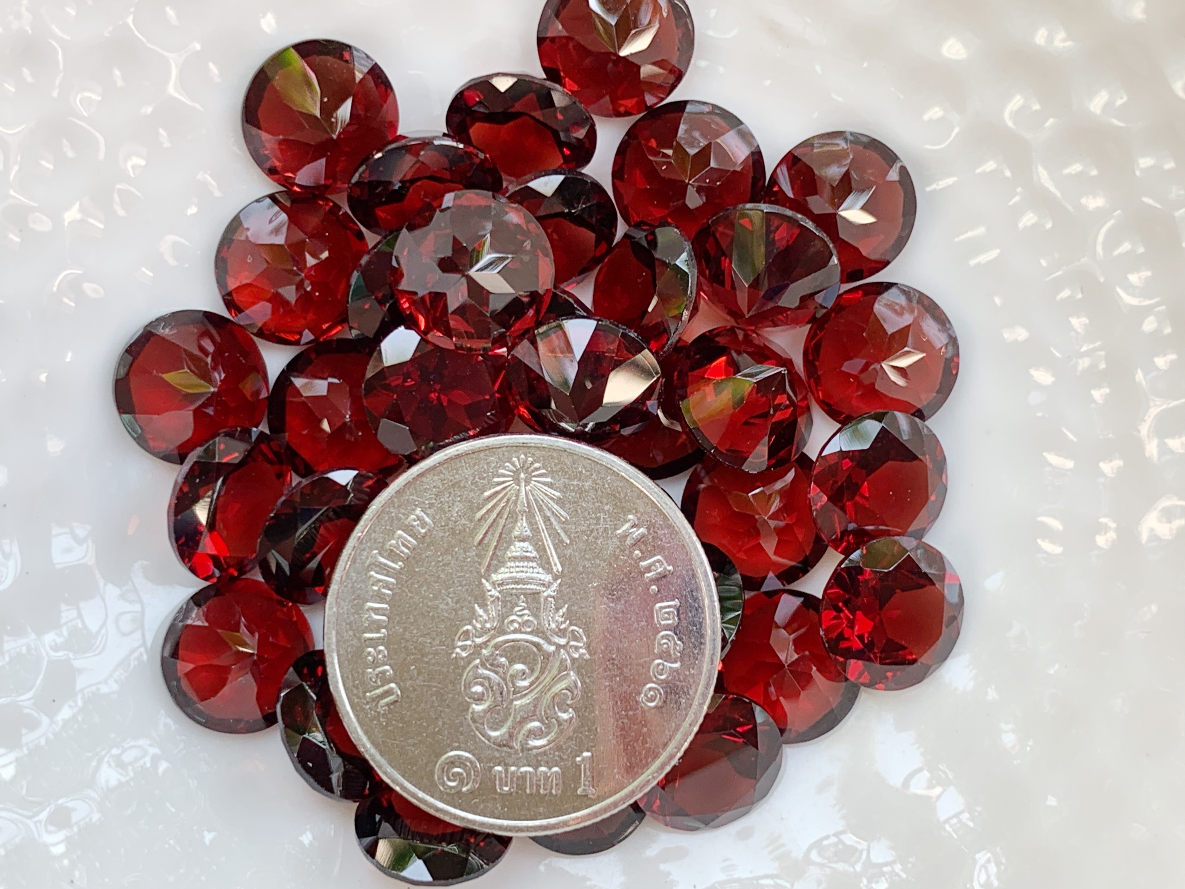 โกเมนกลม 8.0 มม. 1 เม็ด