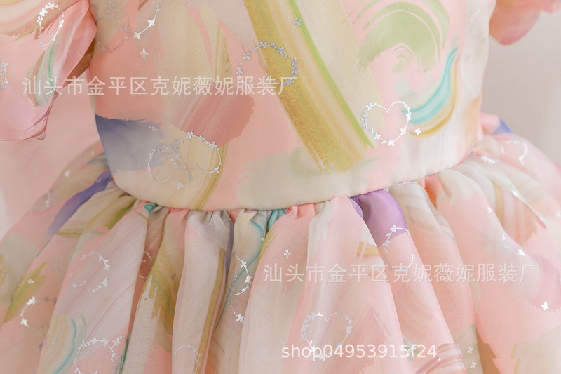 Gd4050- พร้อมส่งจากไทย ชุดราตรีเด็กสีชมพู ชุดออกงานเด็กหญิงทรงสั้น ลายสวยหวาน แต่งโบว์และมุกสุดสวยหวาน มีแขนตุ๊กตา ลุคคุณหนูสุดน่ารัก สำหรับเด็กเล็ก-เด็กโต