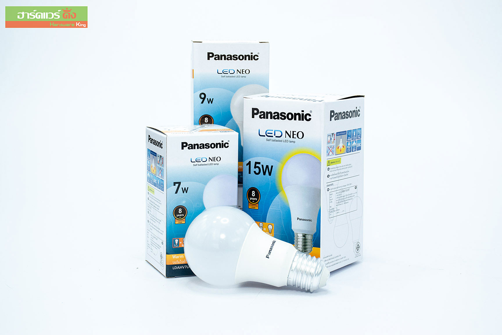 PANASONIC หลอด LED NEO แสงวอร์มไวท์ WARM WHITE E27