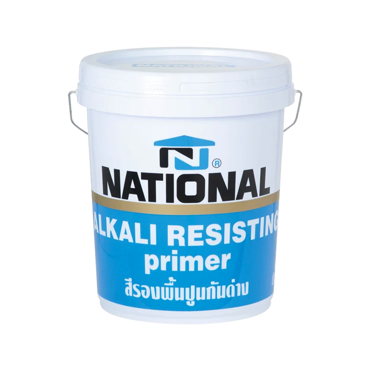 NATIONAL สีรองพื้นปูนใหม่กันด่าง ชนิดด้าน 18ลิตร #1660