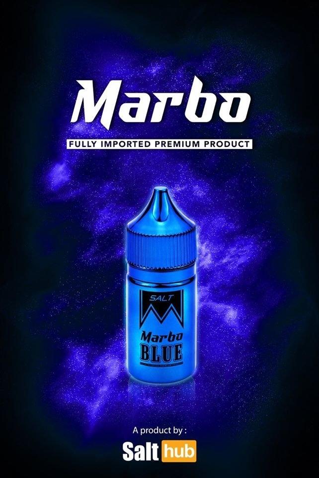 น้ำยาบุหรี่ไฟฟ้า Marbo Blue กลิ่นสตอเบอรี่ผสมแอปเปิ้ล SaltNic 30ml