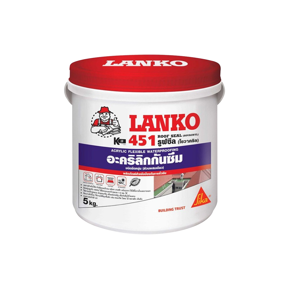 LANKO 451 ROOF SEAL 5 Kg. White