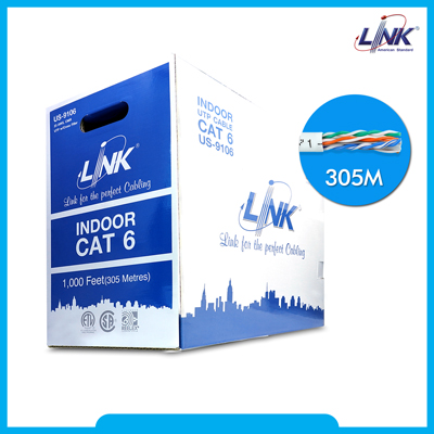 CAT 6 UTP (250 MHZ) w/Cross Filler, 23 AWG, CMR
