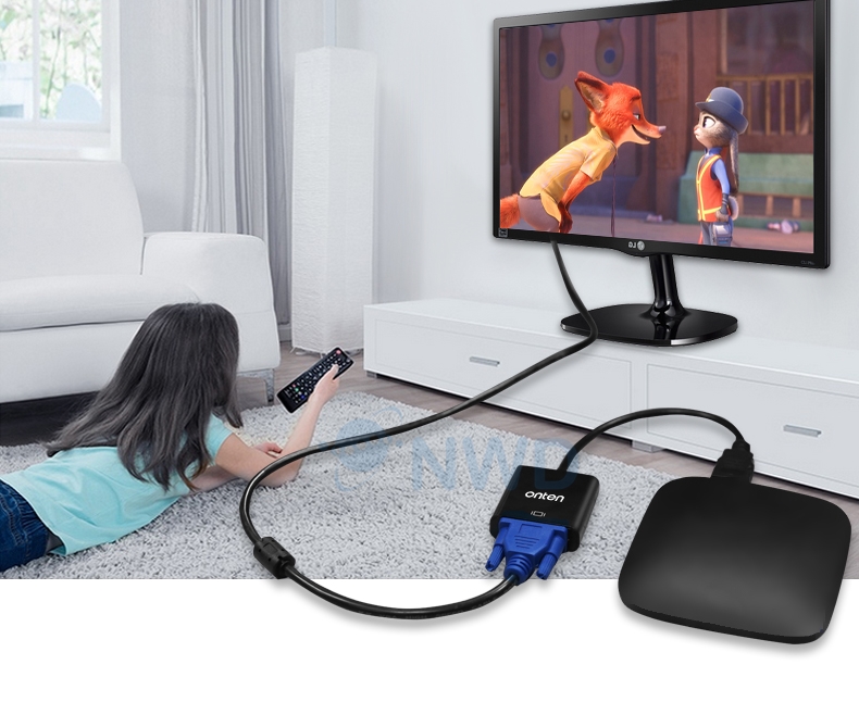 ตัวแปลงสัญญาณ OTN-5165 (HDMI to VGA Adapter)