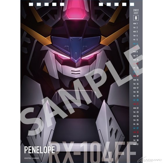 <Preorderถึง 28/5/2021>เปิดรับPreorder มัดจำ 300บาท Gundam Mechanical Calendar 2022 UC NexT 0100 ปฏิทิน