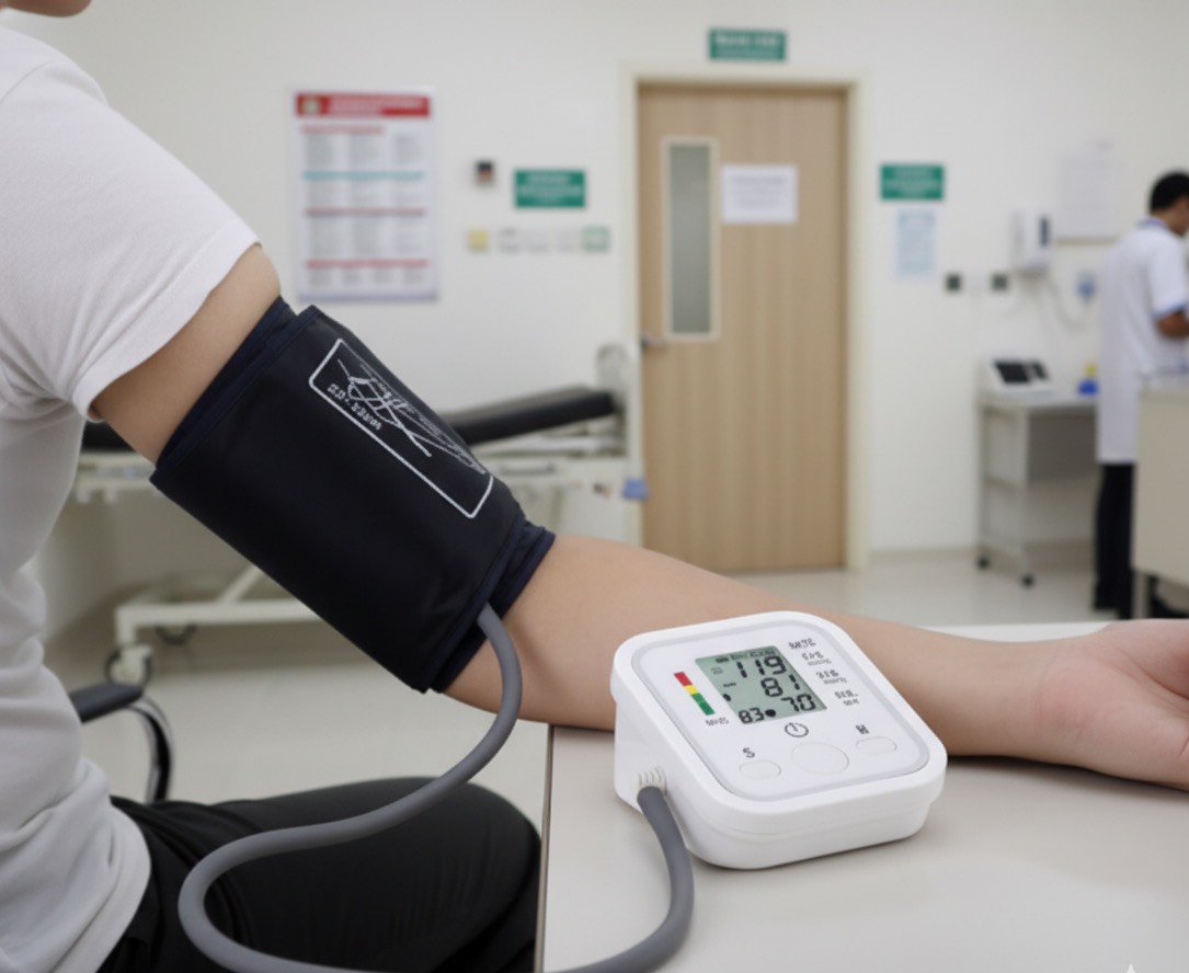 เครื่องวัดความดันโลหิตอิเล็กทรอนิกส์เครื่องวัดความดันโลหิตอัตโนมัติ (Electronic Blood Pressure Monitor) ราคาถูก
