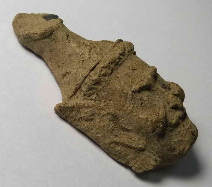 รหัสสินค้า เครื่องรางของขลัง ล๊อตเก็ต ภาพถ่าย 018 เศียรพ่อแก่เนื้อดินดิบ เสกทับ สำนักไสยเวทย์เทพย์อุดร หลังตรายาง