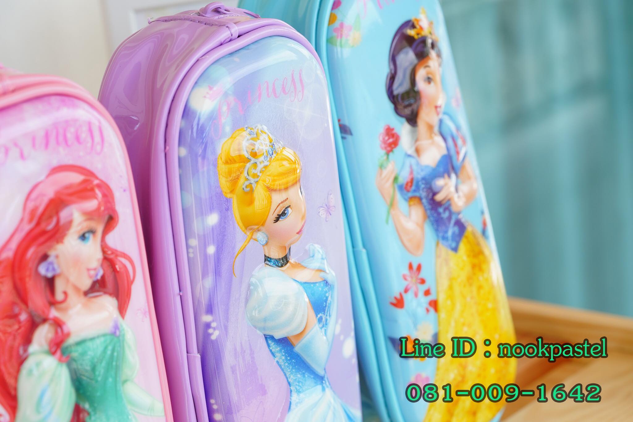 กระเป๋าใส่ดินสอเจ้าหญิงแอเรียล ซิลเดอร์เลล่า สโนไวท์