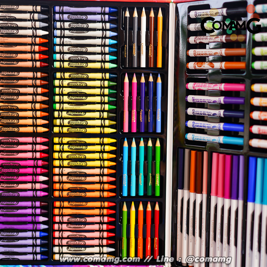 Crayola ชุดสีเครโยล่า ชุดเซ็ตสีเครโยล่า พร้อมกระเป๋าถือ Inspiration Art Case 140ชิ้น