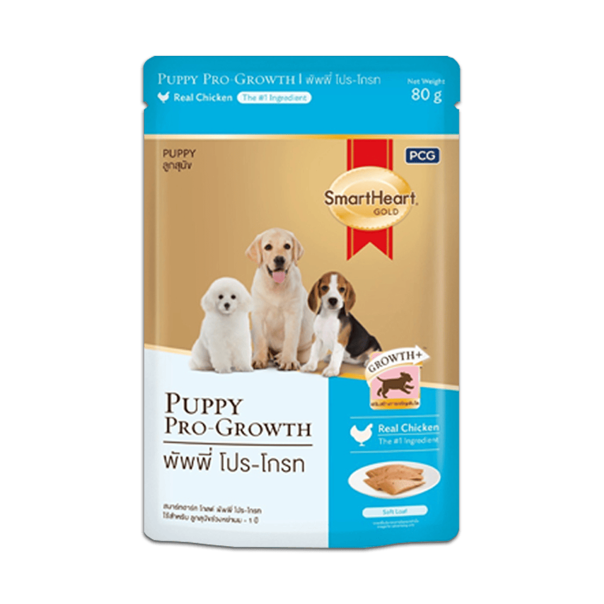 SmartHeart Gold Pouch อาหารเปียก 80g รวมรส (12 ซอง)