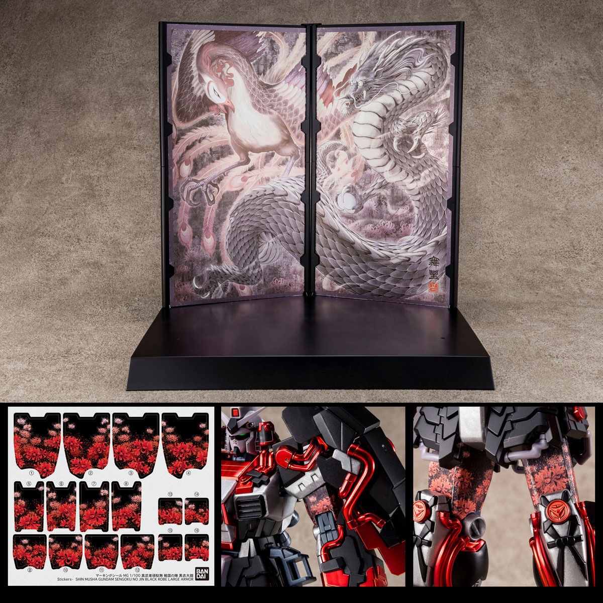 <Preorderปิดรับที่ 4 คิว >เปิดรับPreorder มัดจำ 2200 บาท * p-bandai MG 1/100 Shin Musha Gundam Sengoku No Jin Black Robe Large Armor