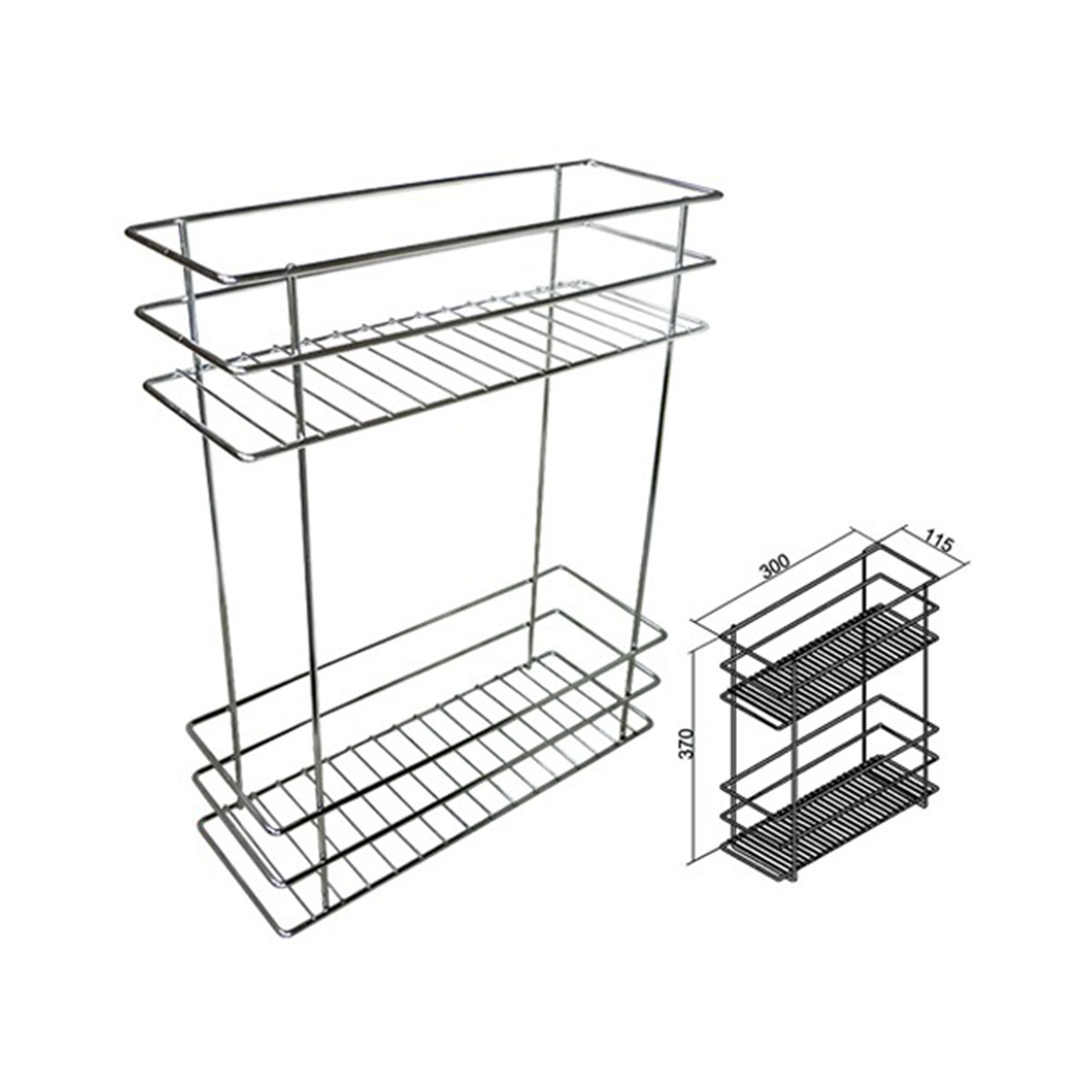 DONMARK ชั้นวางของสแตนเลส 300x115x370 mm. D203