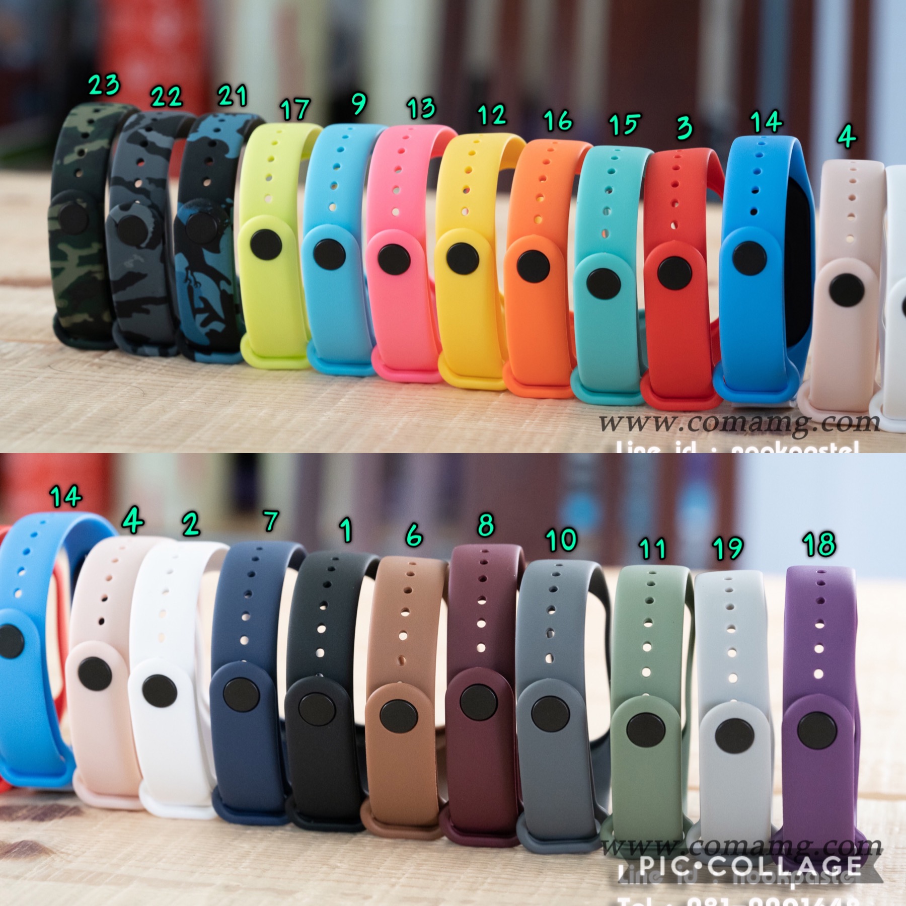 สายXiaomi Mi Band 4/3 สายยางซีลีโคน (ลิงค์1)