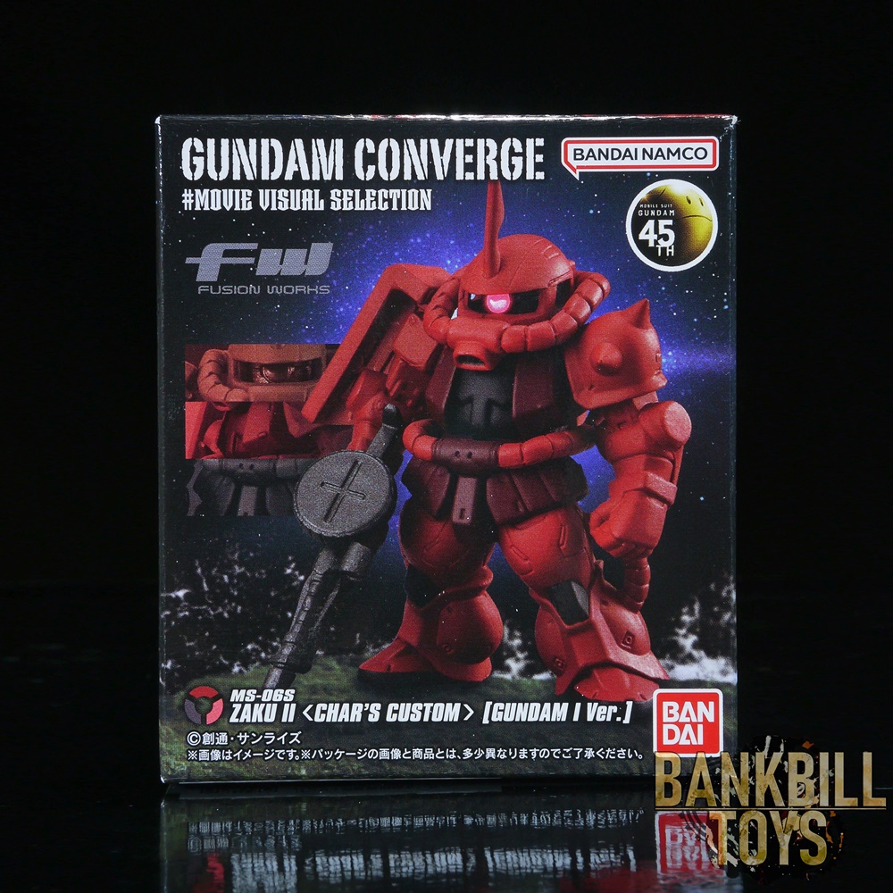 กันดั้ม Bandai Candy Toy FW Gundam Converge #Movie Visual Selection MS-06S Zaku II [Char's Custom] [Gundam I Ver.]