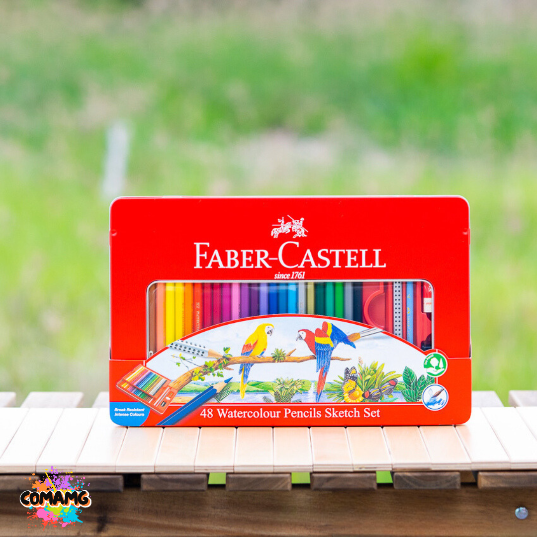 Faber Castell สีไม้นกแก้ว ระบายน้ำ ดินสอสี กล่องเหล็ก รุ่น 12,24,36,48สี พร้อมส่ง