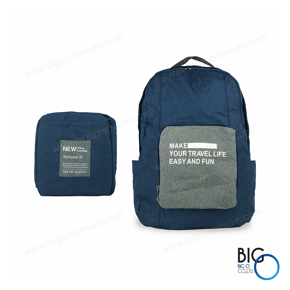 กระเป๋าเป้พับได้ ผ้าไนล่อน