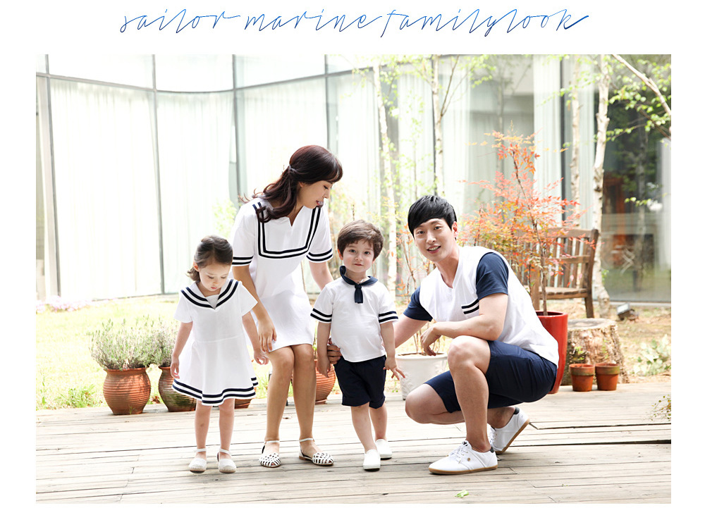 *พร้อมส่ง* ชุดครอบครัว Family Sailor Set