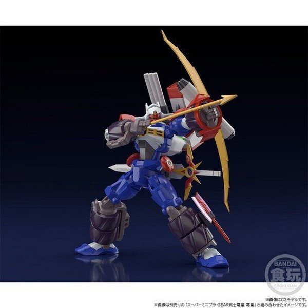 เปิดรับPreorder มัดจำ 500 บาท P-bandai Super MiniPla Gear Fighter Dendoh Full Armor Dendoh Optional Pats & Gatling Bore & Dragon Flare Assetโมเดลประกอบ