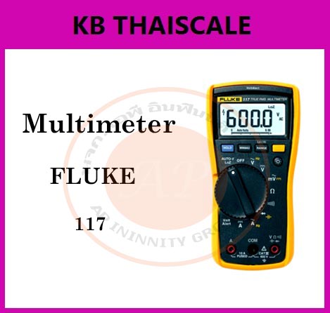 ดิจิตอลมัลติมิเตอร์ สำหรับช่างเทคนิคงานบริการด้านไฟฟ้า Fluke 117มัลติมิเตอร์ที่ให้ค่า True-rms ขนาดกะทัดรัด