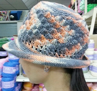 ไหมพรมฝ้ายปั่นมือ สีเหลือบ HY