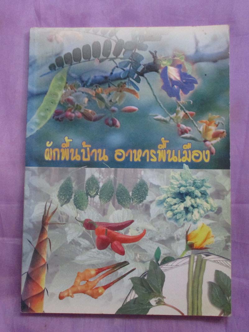 หนังสือ ผักพื้นบ้าน อาหารพื้นเมือง