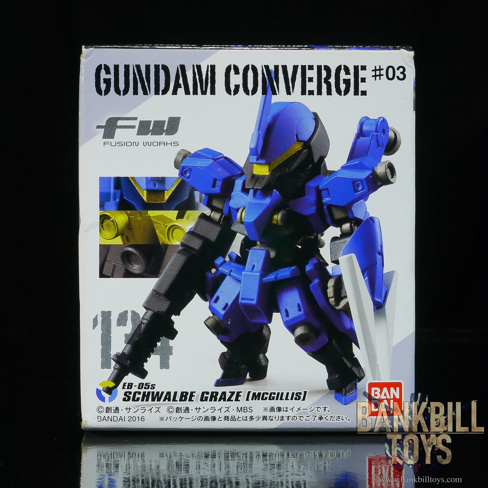 กันดั้ม Bandai Candy Toy FW Gundam Converge #03 No.134 EB-05s Schwalbe Graze [Mcgillis Custom]