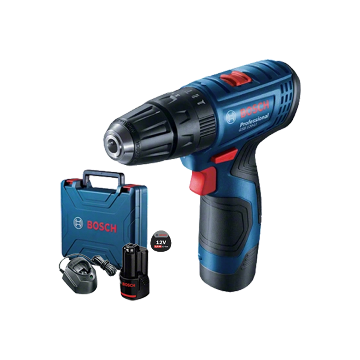 BOSCH สว่านไร้สายแบตเตอรี่ 12V Cordless Drill Driver รุ่น GSB 120-LI [06019G81K0]