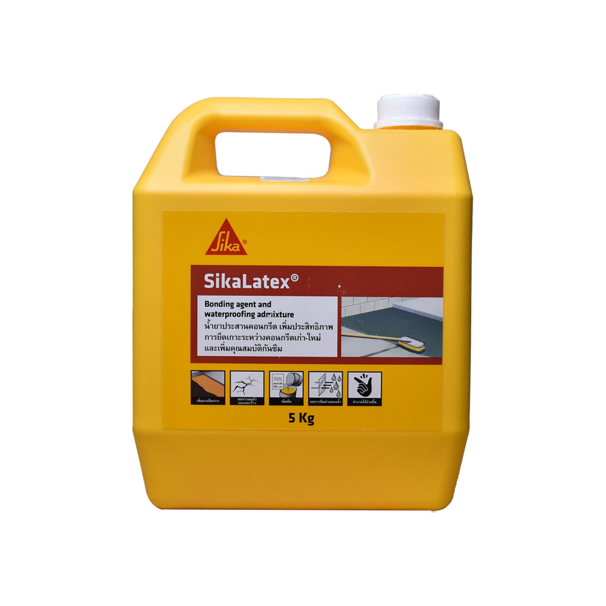 Sika น้ำยาประสานคอนกรีต (5L.) Latex