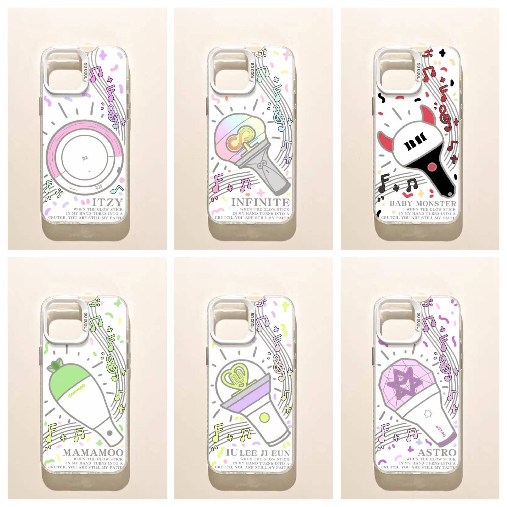 เคสโทรศัพท์มือถือแท่งไฟ เคสบง : #ITZY #INFINITE #BABYMONSTER #MAMAMOO #IU #ASTRO