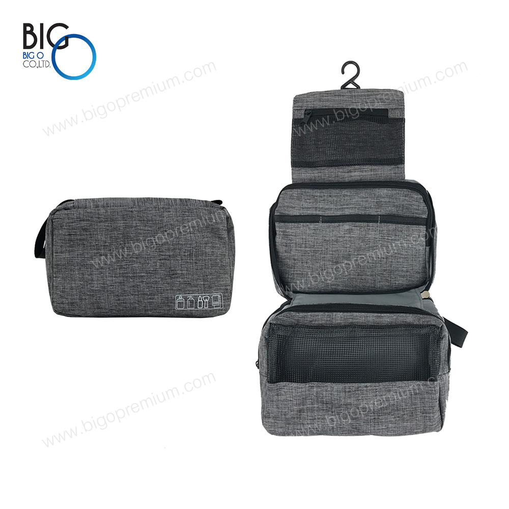 กระเป๋าจัดระเบียบพรีเมี่ยม ใส่อุปกรณ์อาบน้ำ พับเก็บได้ 3 ชั้น