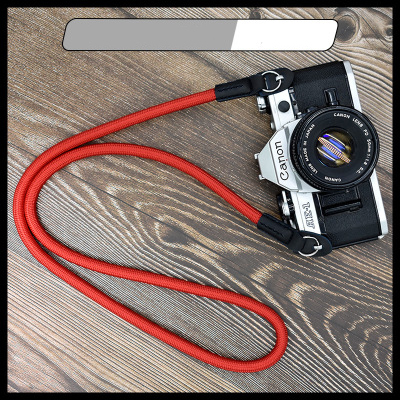 สายคล้องกล้องแบบเชือกปีนเขา สายคล้องคอ แบบห่วงเหล็ก