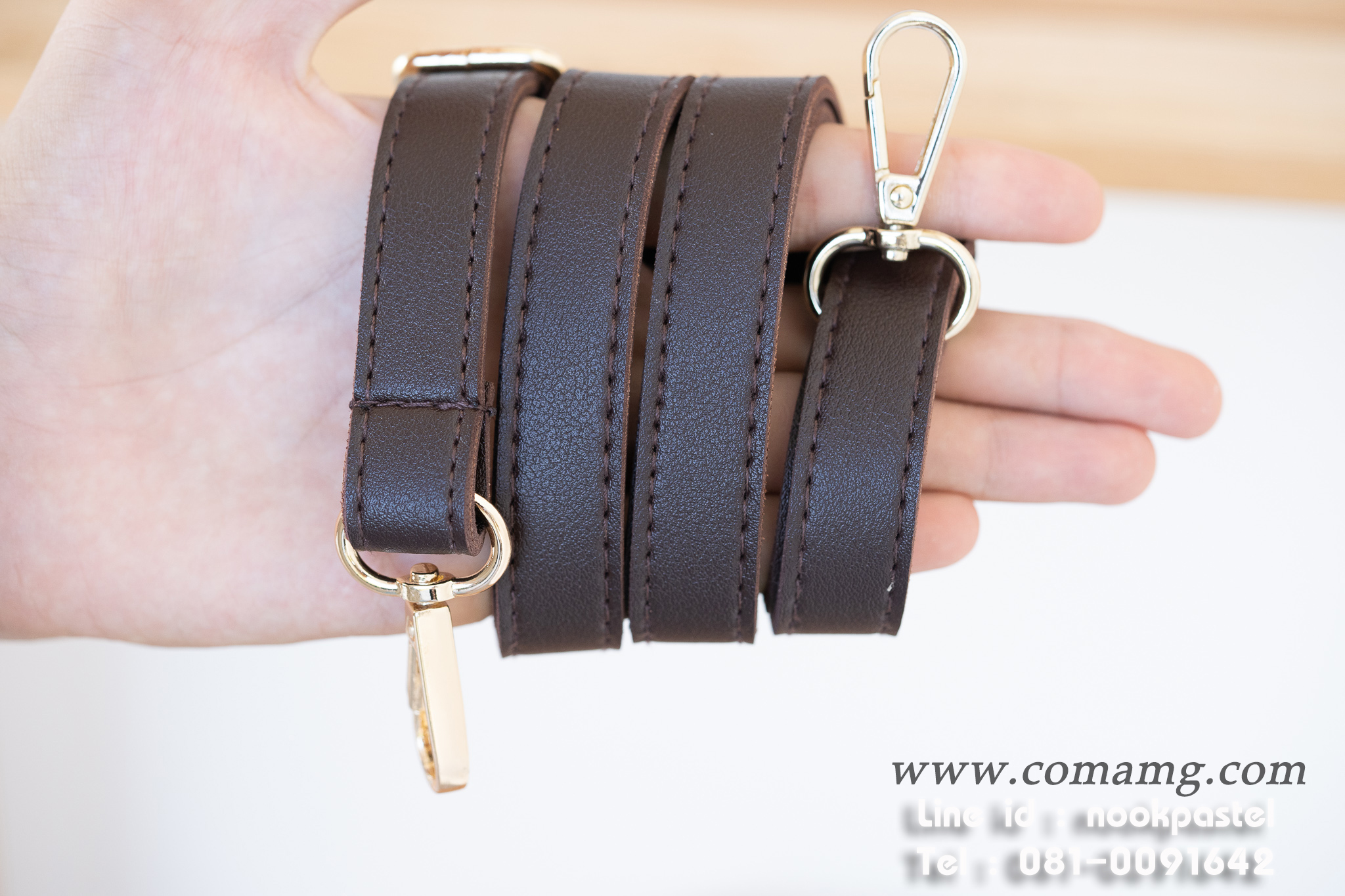 สายกระเป๋าหนังPU หนังเรียบ