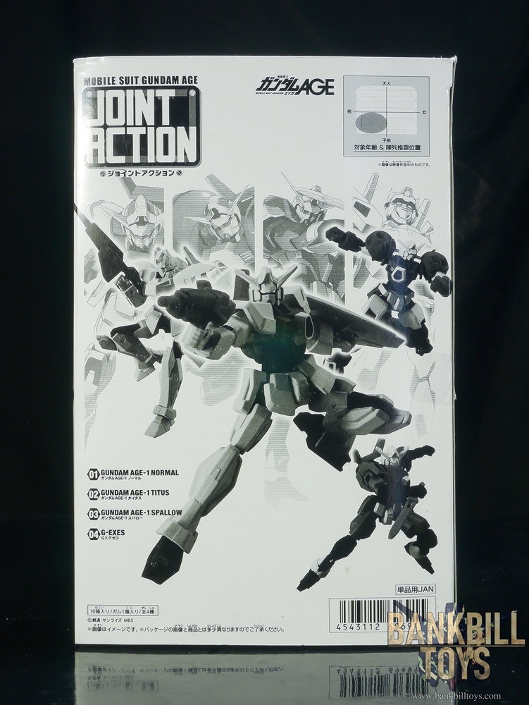 กันดั้ม Bandai Candy Toy Mobile Suit Gundam AGE Joint Action Box [10 Packs]