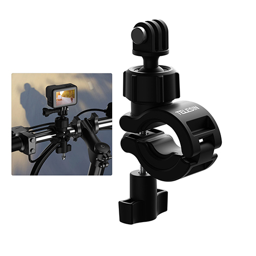 Telesin 360 Degree Rotation Handlebar Mount Bike Bicycle Motorcycle Bracket มอเตอร์ไซต์ จักรยาน GoPro l Action Camera