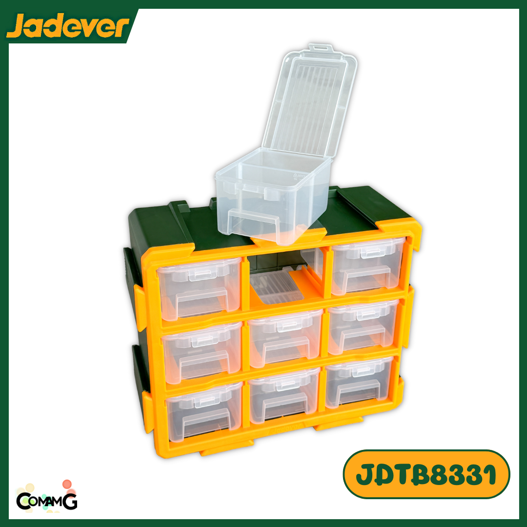 Jadever กล่องเก็บอะไหล่ แบบซอยกล่องปิด รุ่นJDTB8331 พร้อมส่ง