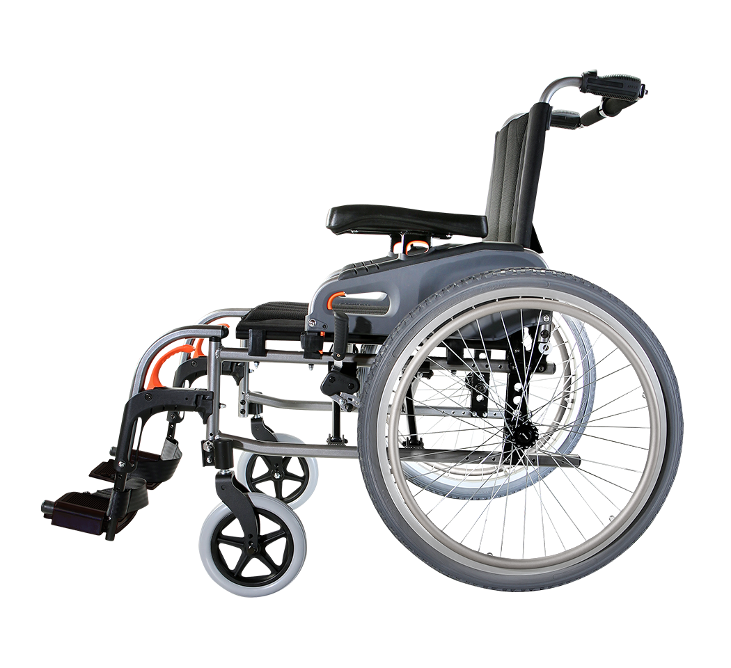 รถเข็นอลูมินัมอัลลอยด์คาร์ม่า ไซร์ใหญ่พิเศษ Karma รุ่น Flexx HD (KM-8022) เบาะกว้างพิเศษ 22 นิ้ว รองรับน้ำหนักสูงสุด 170 กิโลกรัม เหมาะสำหรับ คนมีรูปร่างใหญ่, คนที่มีน้ำหนักมาก, คนไซร์ฝรั่ง สูง ใหญ่ ของแท้ รับประกันศูนย์ไทย 5 ปี