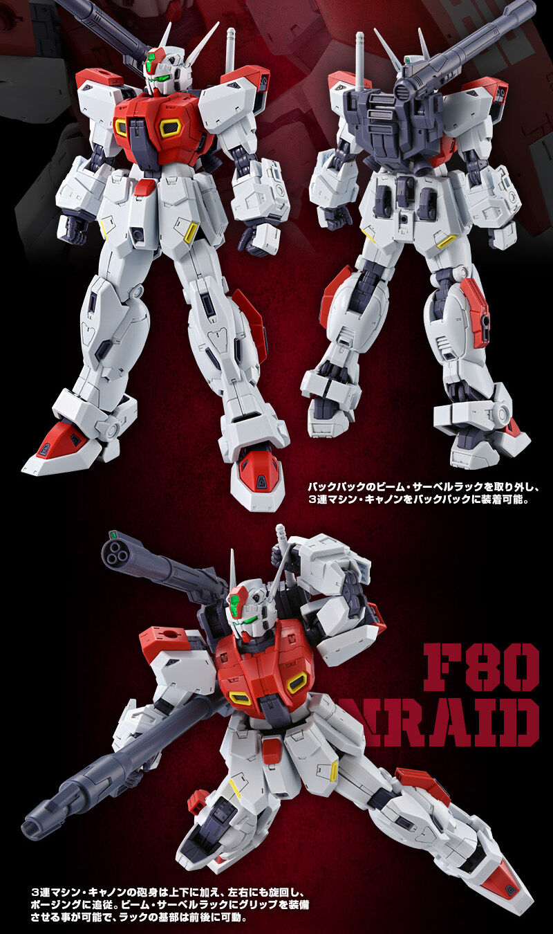 กันดั้ม Bandai Spirits Gunpla Premium Bandai Hobby Online Shop Limited F90 A to Z Project MG 1/100 F80 Gunraid