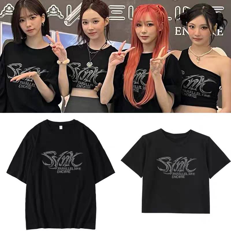 เสื้อยืด aespa : 2025 aespa LIVE TOUR - SYNK : PARALLEL LINE