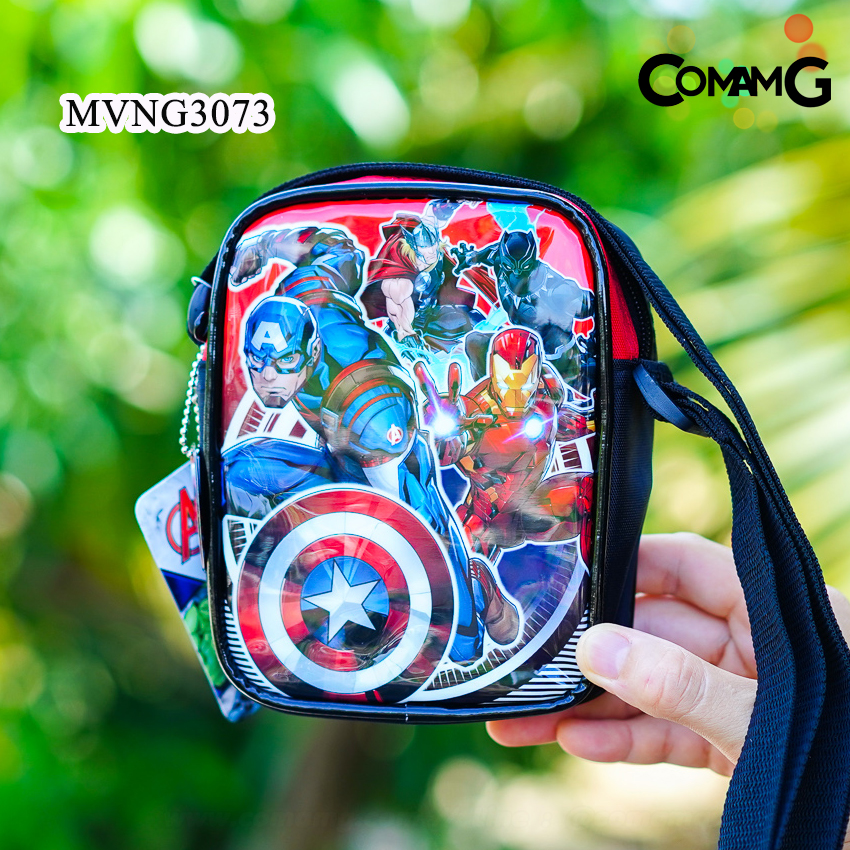 กระเป๋าเด็ก กระเป๋าสะพายข้างเด็กผู้ชายทรงสี่เหลี่ยมผืนผ้า ลิขสิทธิ์แท้