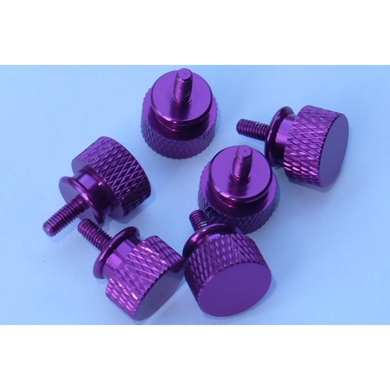 น๊อตปิดฝาเคสอลูมิเนียม มือหมุน เกลียวหยาบ[M3.5]