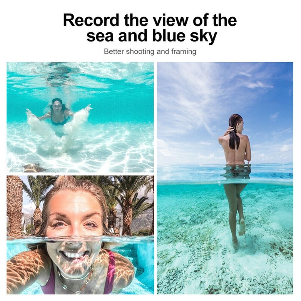 Telesin GoPro 11 / 10 / 9 Telesin Dome Port โดมถ่ายครึ่งบกครึ่งน้ำพร้อมที่กดชัตเตอร์