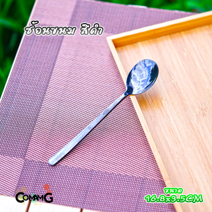 ช้อนเกาหลี ช้อนสแตนเลส จิ้มผลไม้ มีดปาดเนย ช้อนชงกาแฟ มีหลายสี พร้อมส่ง