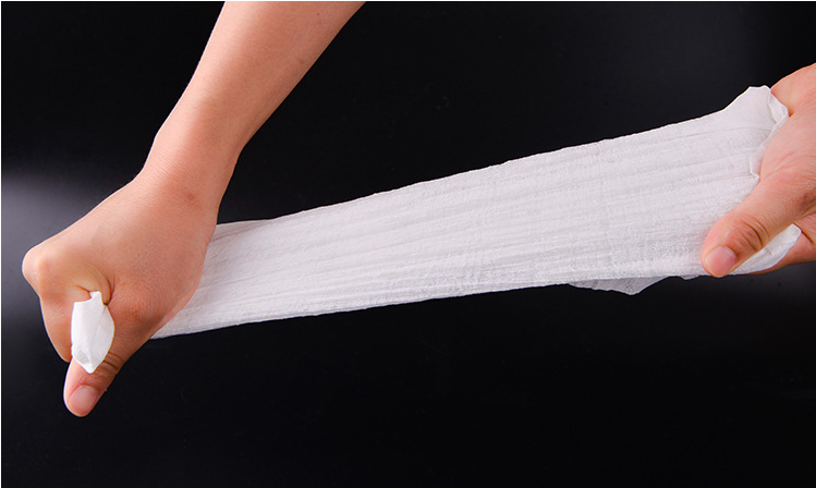 กระดาษเช็ดตัว ผ้าเช็ดผมแบบใช้แล้วทิ้ง สำหรับพกพา หรืองานสปา ฟิตเนต โรงแรม ขนาด27*57ซม.