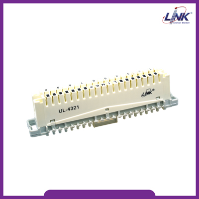 UL-4321 TELEPHONE DISCONNECTION MODULE 10 Pair (TOT Spec # OES 002 001 02) (เทอร์มินอลโทรศัพท์ สีขาว)