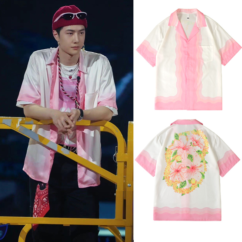 เสื้อเชิ้ต เสื้อฮาวาย แบบหวังอี้ป๋อใส่